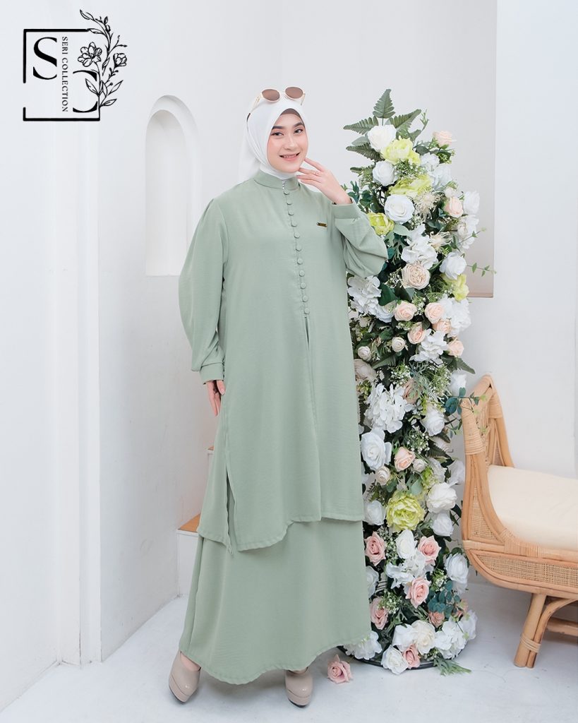 Zoya Tunik Set (One Set Tunik Rok Melayu) (8)